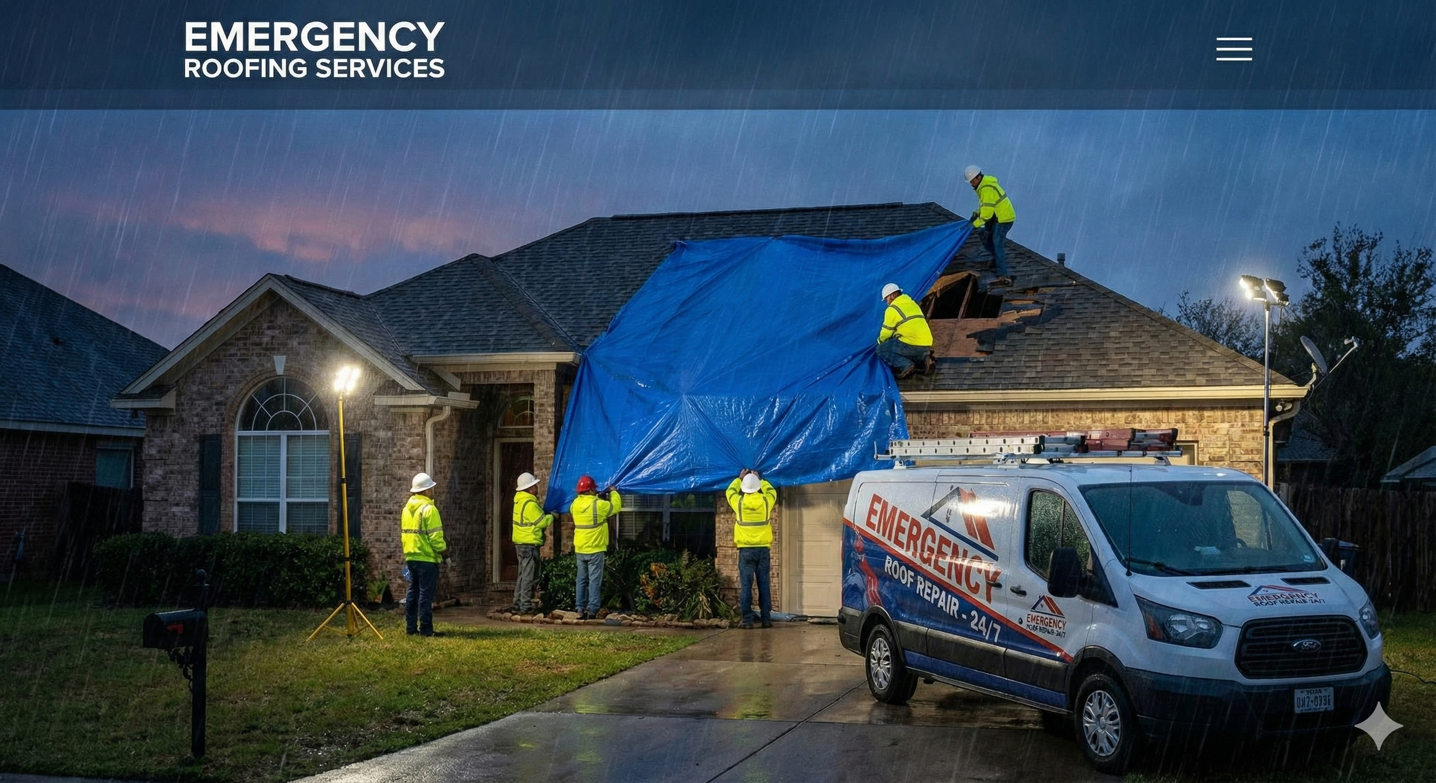 24/7 emergency roofing solutions by Lighthouse Roofing Services