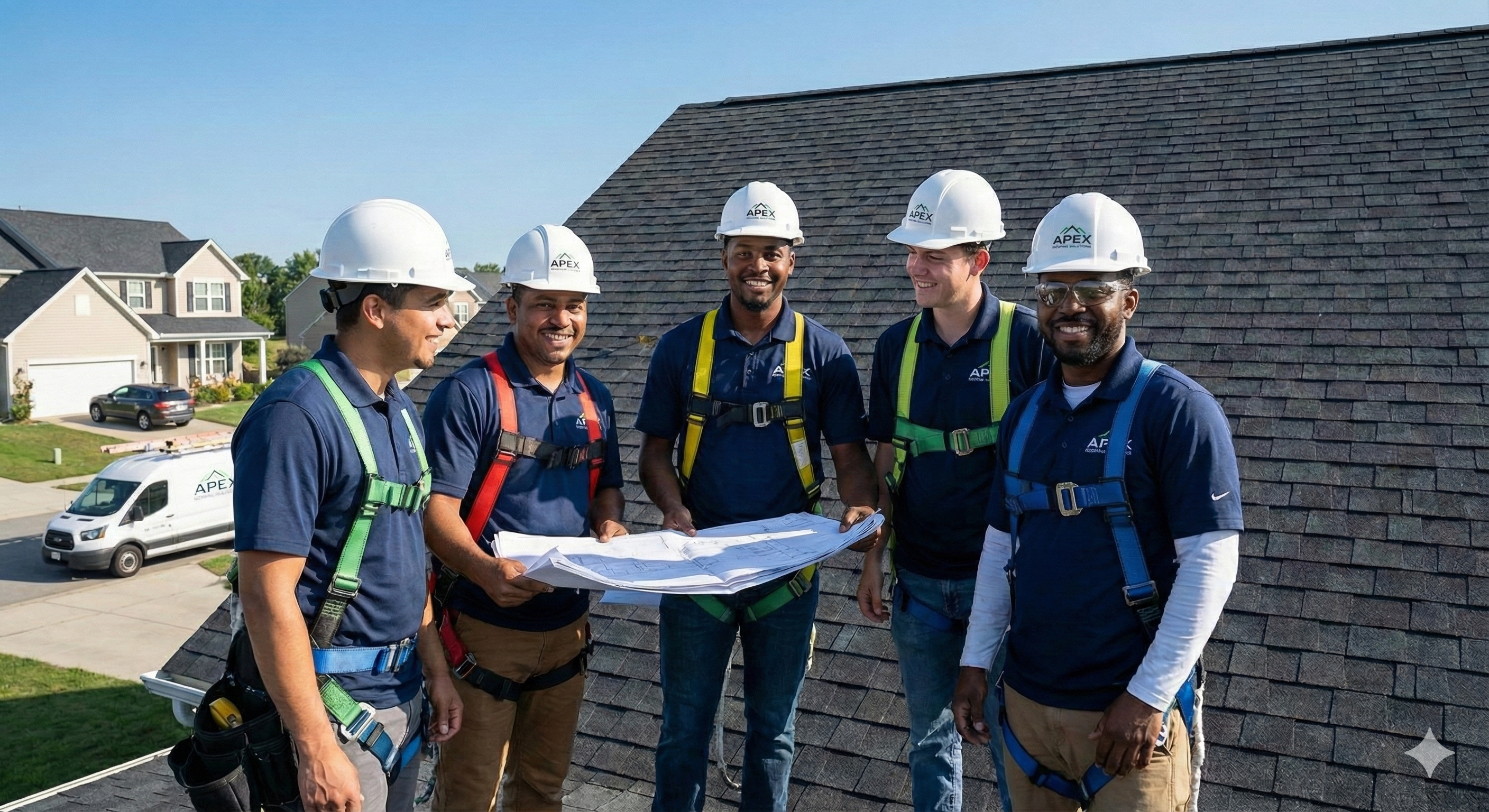 Lighthouse Roofing Services professional team members