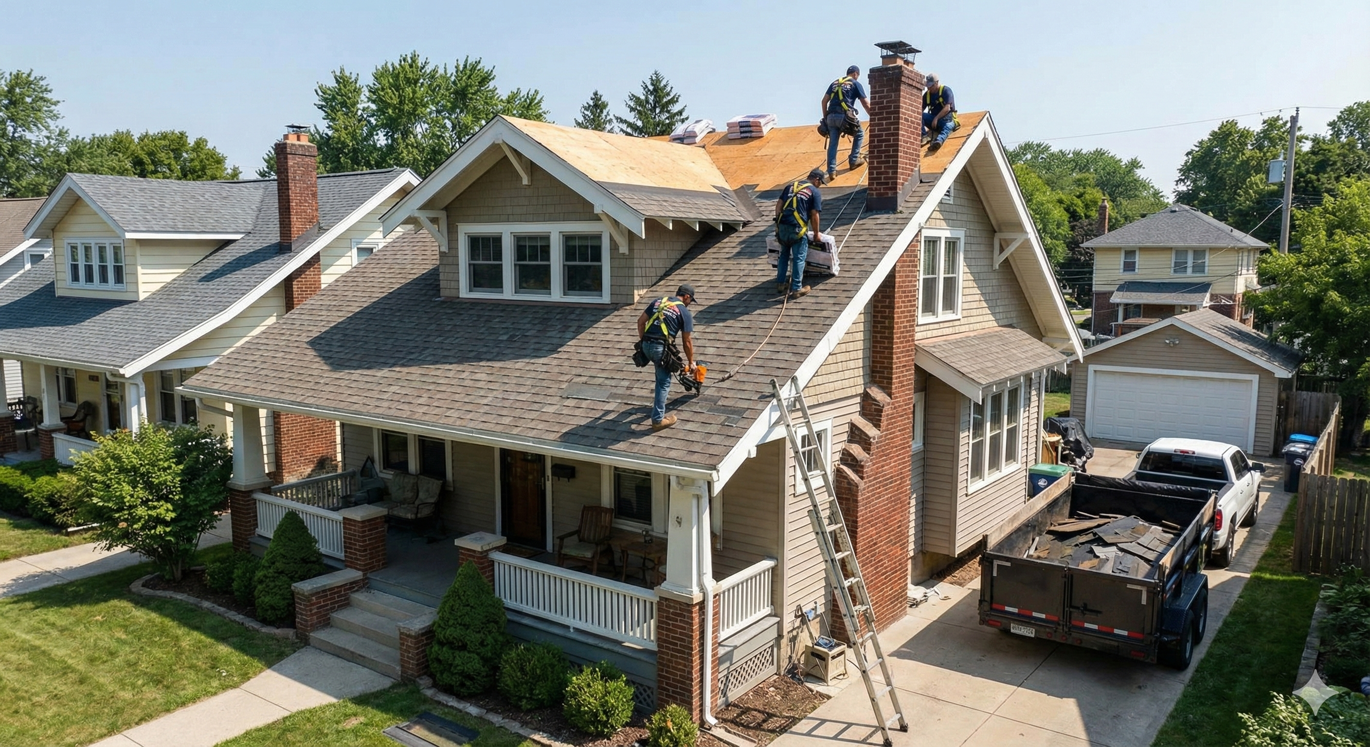Lighthouse Roofing Services professional team installing quality roofing in Los Angeles